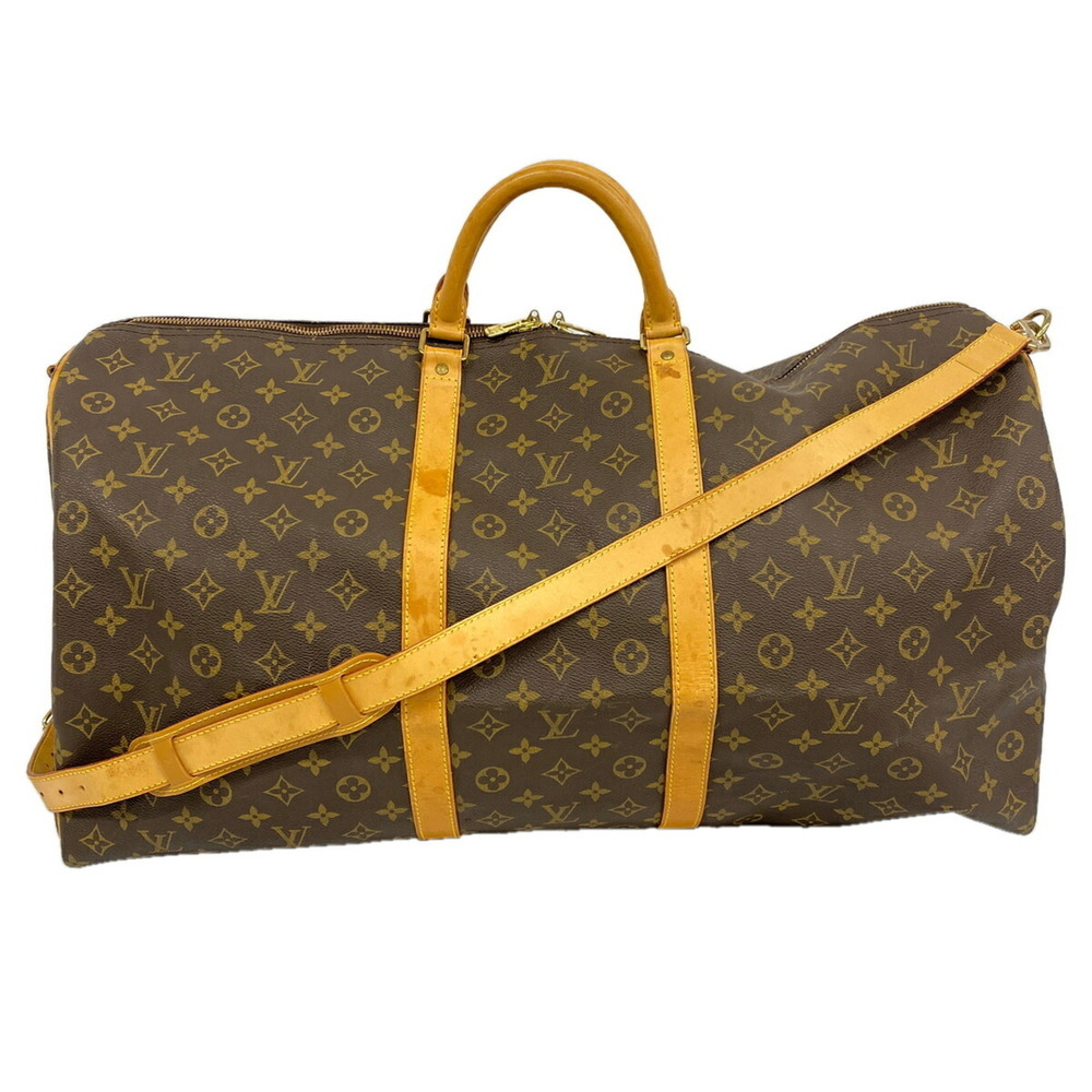 LOUIS VUITTON Authentic Brown Monogram Boston Bag